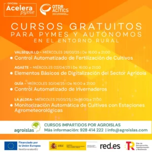 PRÓXIMAS CHARLAS DE DIGITALIZACIÓN AGRÍCOLA