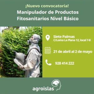 ¡NUEVA CONVOCATORIA CURSO FITOSANITARIOS BÁSICO!